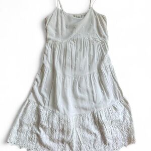 Jessica Simpson 100% Cotton Sundress White Medium